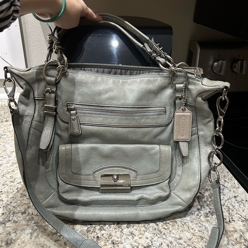 Extremely RARE coach kristin pinnacle laila in sage green